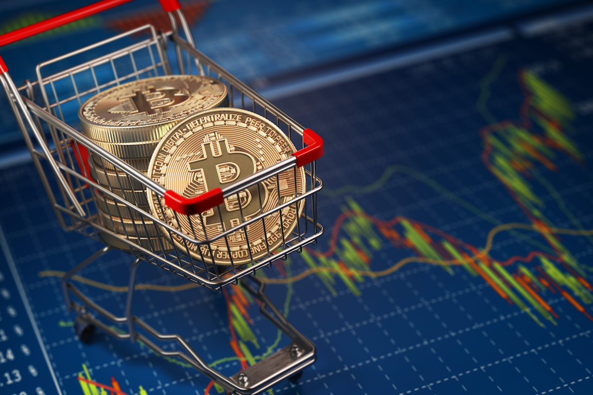 Bitcoin btc coins in the shopping cart on the fina 2021 08 26 16 56 57 utc